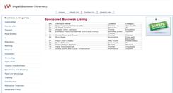Desktop Screenshot of nepalbusinessdirectory.info